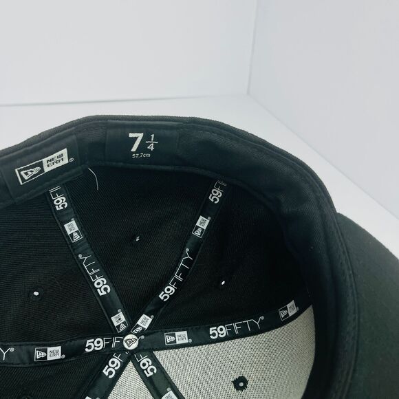 Florida Marlins Baseball Cap Official MLB On Field Players Hat Black Mens 7¼ - Picture 8 of 8